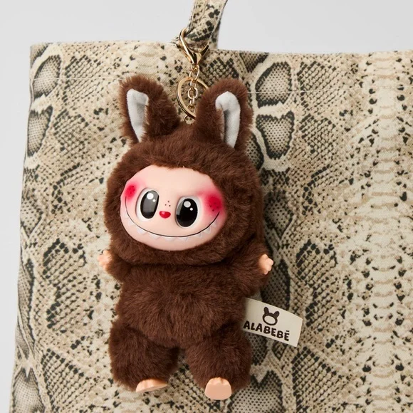 Labubu Inspired Faux Fur Keychain Set – Multiple Colours - Picture 14 of 16